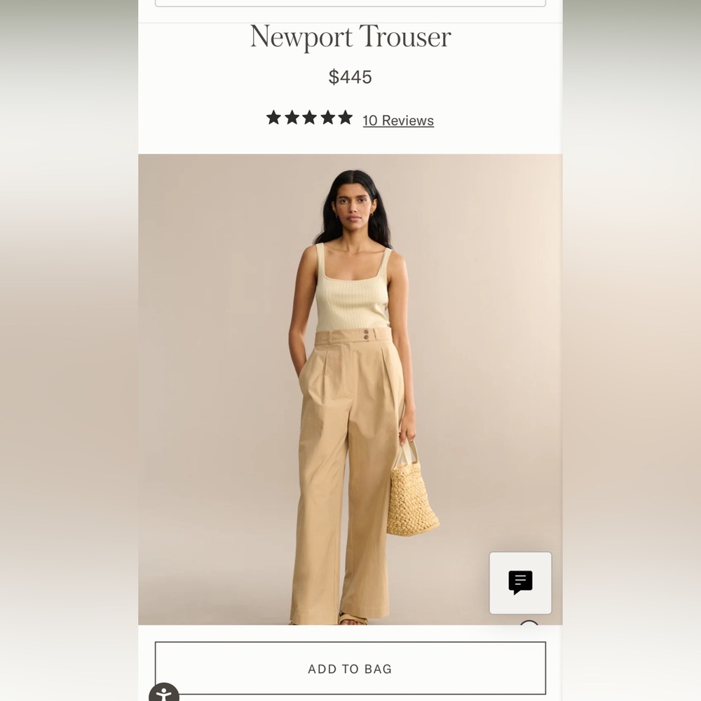 Jenni Kayne Newport Trouser Khaki